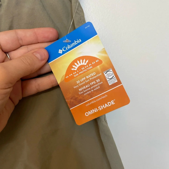 NWT Columbia|| Blossom Bay Shorts Womens L Gray/green Elastic Stretch Nylon - Picture 4 of 10